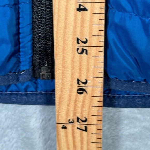 Orvis Jacket Mens Large Blue Mixed Media Quilted Full Zip 1232487 - Picture 9 of 11